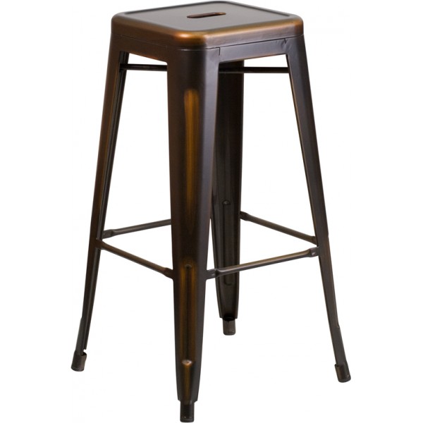 Westinghouse Distressed Backless Bar Stool